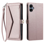 For Samsung Galaxy A08 5G / A08 4G / A07 5G / A07 4G Leather Case with Wrist Strap Wallet Stand Phone Cover
