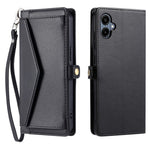 For Samsung Galaxy A08 5G / A08 4G / A07 5G / A07 4G Leather Case with Wrist Strap Wallet Stand Phone Cover