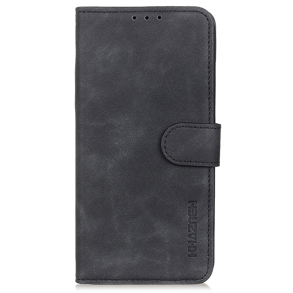 KHAZNEH For Samsung Galaxy S23 Ultra Retro Texture PU Leather Phone Cover Drop-proof Protective Wallet Stand Case
