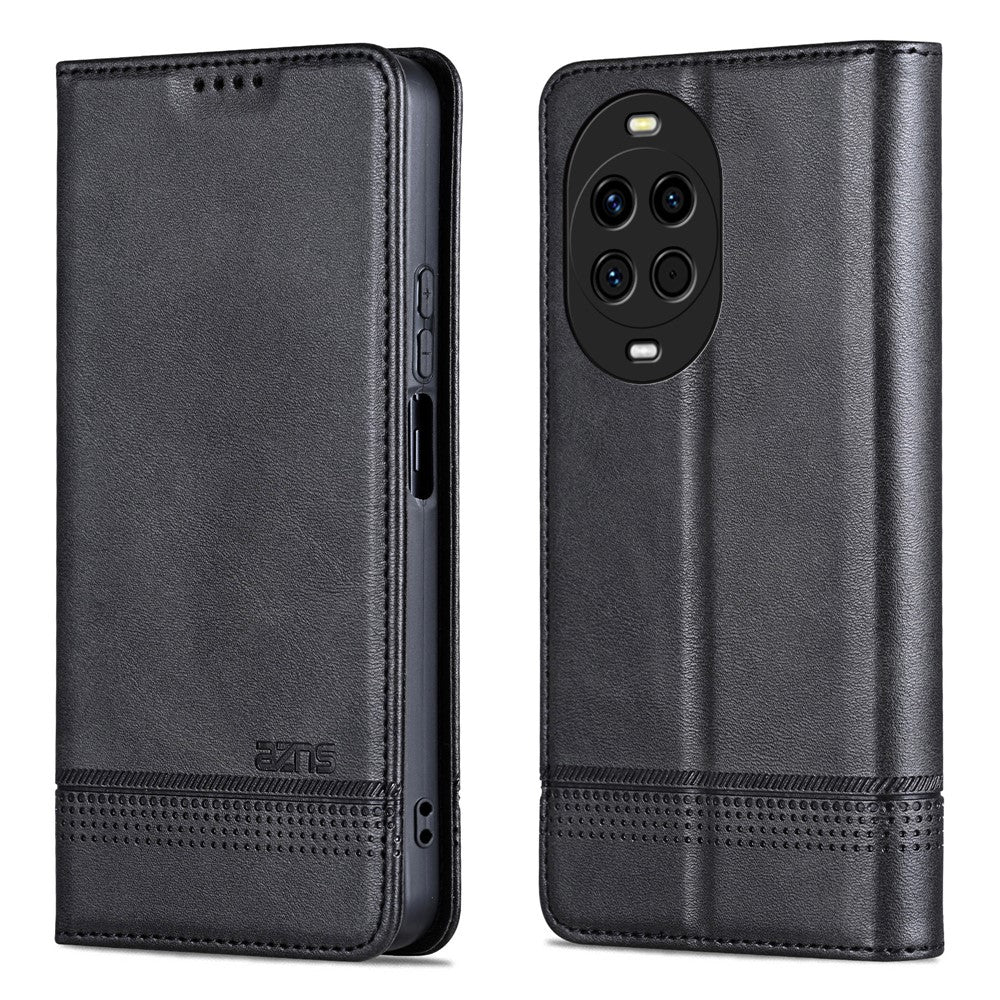 AZNS For Huawei nova 14 5G Case Cowhide Texture PU Leather Wallet Phone Cover
