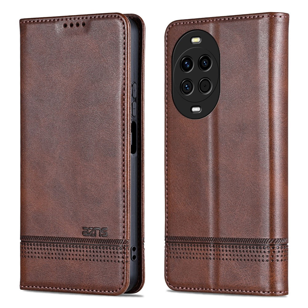 AZNS For Huawei nova 14 5G Case Cowhide Texture PU Leather Wallet Phone Cover