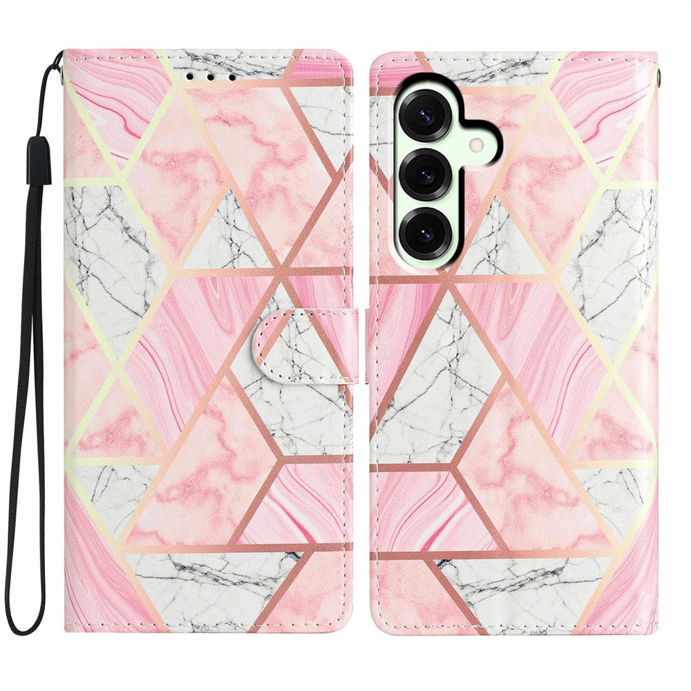For Samsung Galaxy A18 5G / A18 4G / A17 5G / A17 4G / A26 5G Wallet Case PU Leather Pattern Printing Stand Phone Cover with Strap