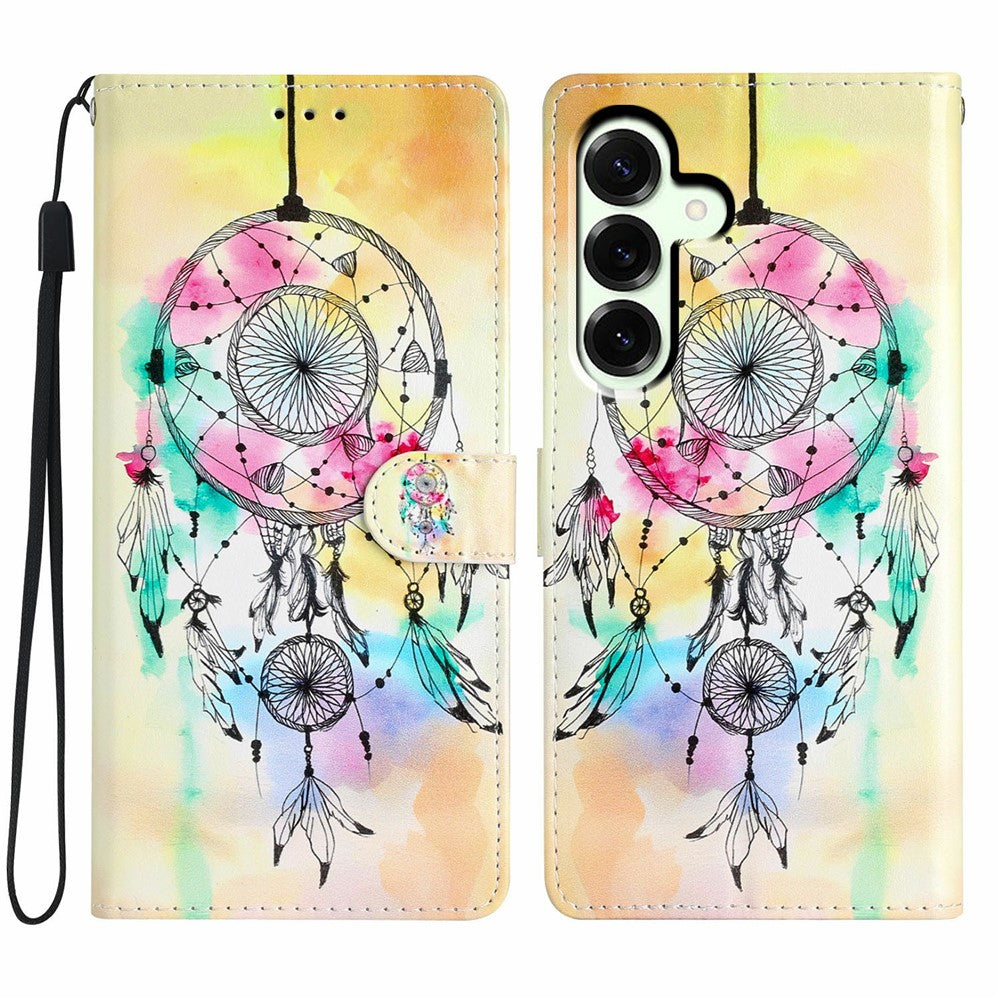 For Samsung Galaxy A18 5G / A18 4G / A17 5G / A17 4G / A26 5G Wallet Case PU Leather Pattern Printing Stand Phone Cover with Strap