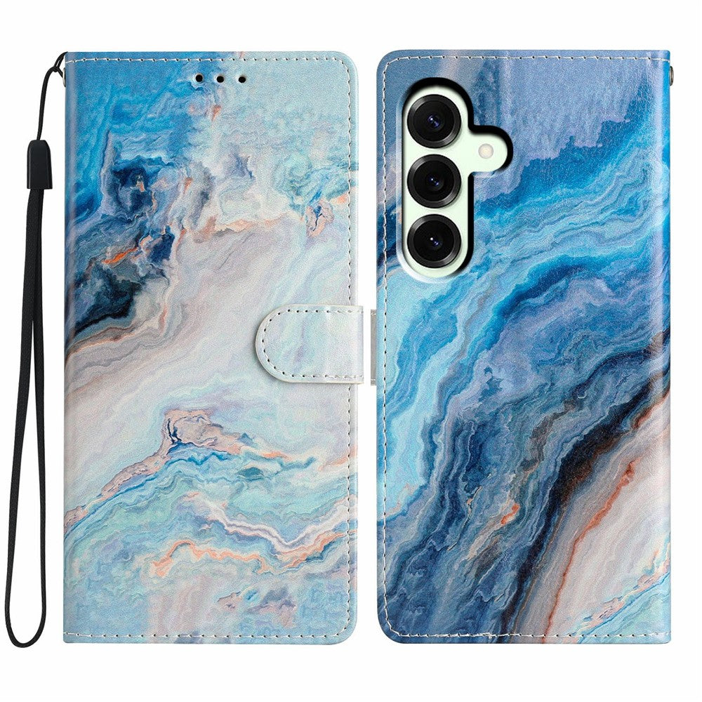 For Samsung Galaxy A18 5G / A18 4G / A17 5G / A17 4G / A26 5G Wallet Case PU Leather Pattern Printing Stand Phone Cover with Strap