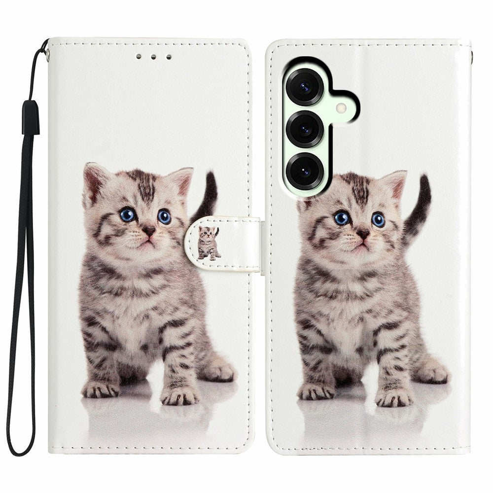 For Samsung Galaxy A18 5G / A18 4G / A17 5G / A17 4G / A26 5G Wallet Case PU Leather Pattern Printing Stand Phone Cover with Strap