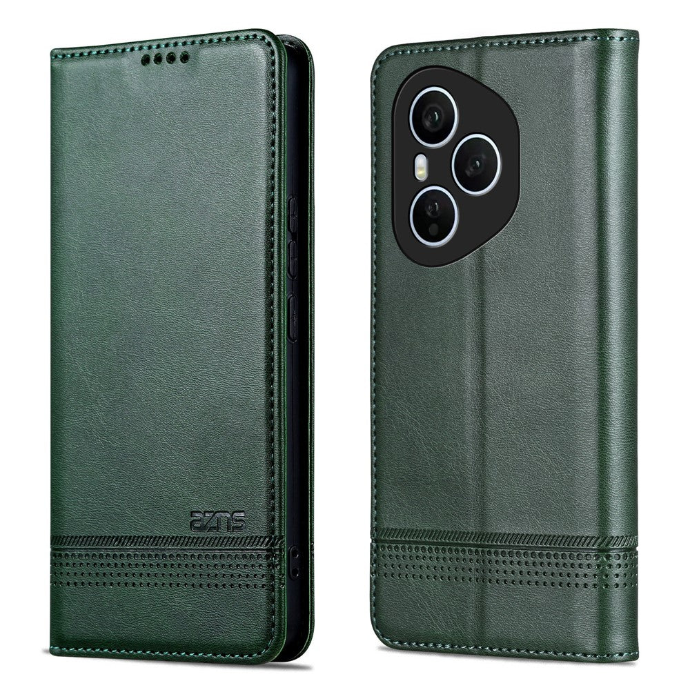 AZNS For Honor 400 Pro 5G (Global) Case Cowhide Texture PU Leather Wallet Phone Cover