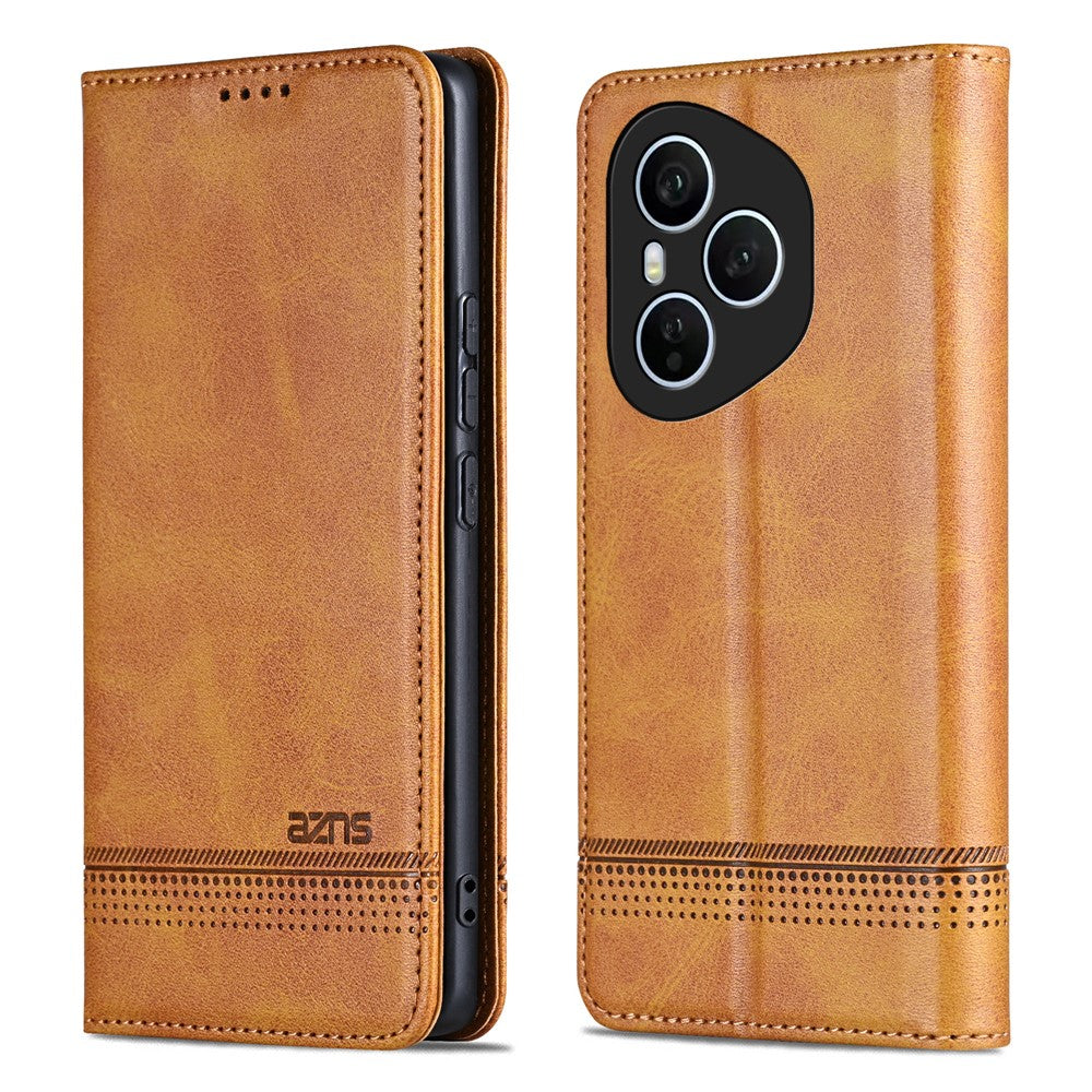 AZNS For Honor 400 Pro 5G (Global) Case Cowhide Texture PU Leather Wallet Phone Cover