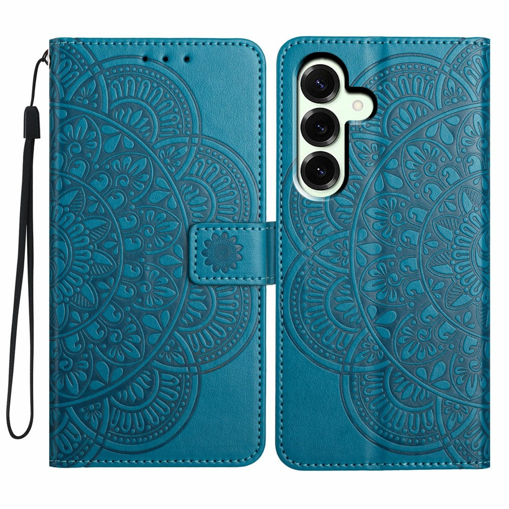 Samsung Galaxy A18 5G / A18 4G / A17 5G / A17 4G / A26 5G Läderfodral med Kortfack Mandala Mönster mobilfodral Stativ