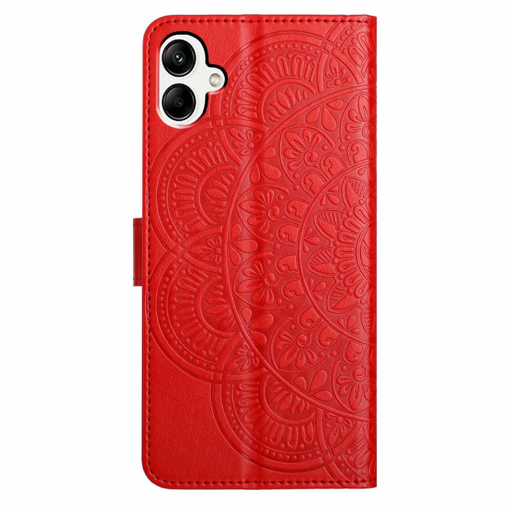 Til Samsung Galaxy A08 5G / A08 4G / A07 4G Læderetui med Kortlommer Mandala Mønster Telefoncover Stativ
