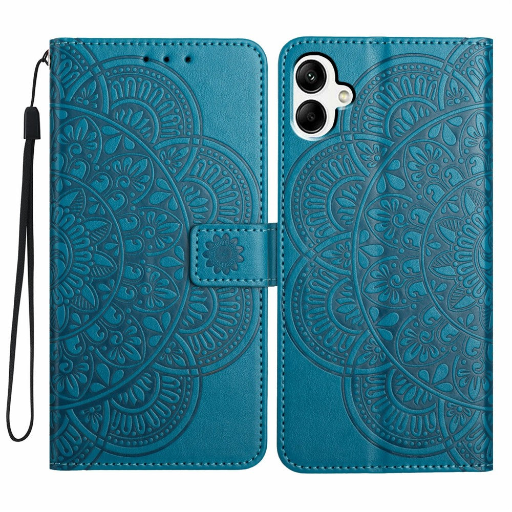 Til Samsung Galaxy A08 5G / A08 4G / A07 4G Læderetui med Kortlommer Mandala Mønster Telefoncover Stativ