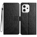For Oppo Reno14 Pro 5G (Global) Leather Case with Card Slots Mandala Pattern Phone Cover Stand