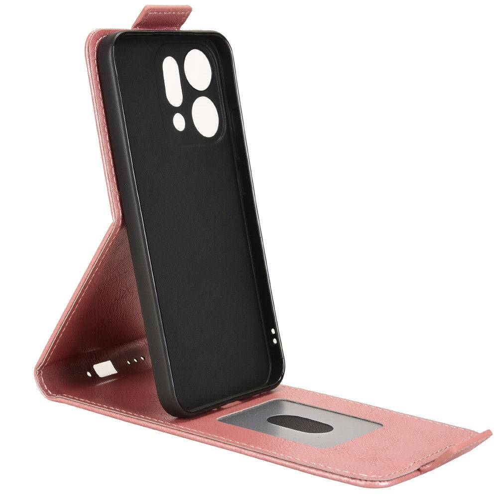 For Oppo Reno14 Pro 5G (Global) Stand Case Magnetic Clasp Vertical Flip Leather Phone Cover with Card Holder