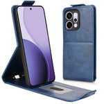 For Oppo Reno14 Pro 5G (Global) Stand Case Magnetic Clasp Vertical Flip Leather Phone Cover with Card Holder