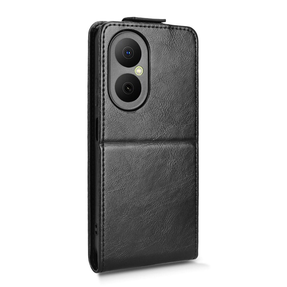 Huawei Nova Y73 4G / Enjoy 80 Stativskal Magnetiskt Spänne Vertikalt Flip Lädermobilskal med Korthållare