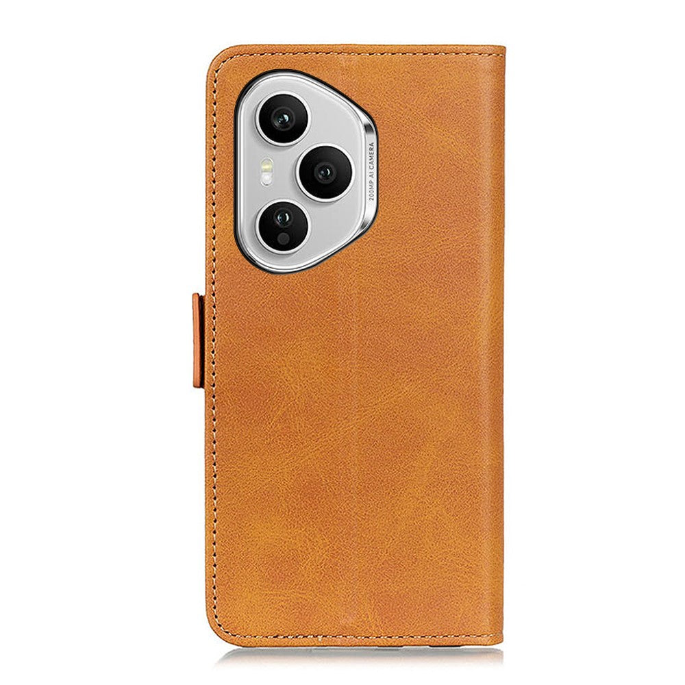 For Honor 400 Pro 5G (Global) Cover med stander Kohudstruktur PU Læder Telefoncover