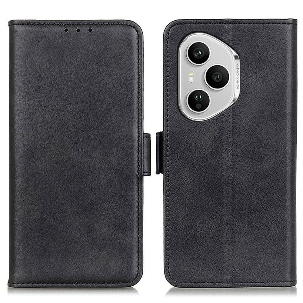 For Honor 400 Pro 5G (Global) Cover med stander Kohudstruktur PU Læder Telefoncover