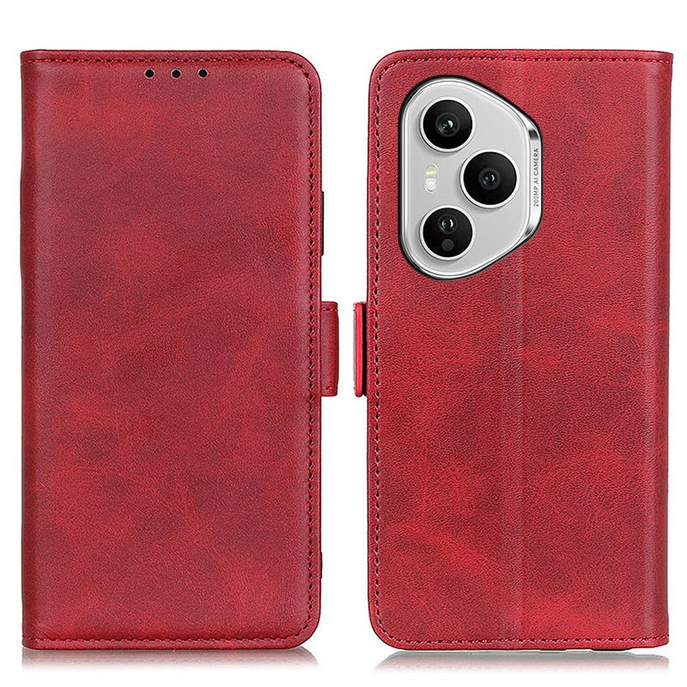 For Honor 400 Pro 5G (Global) Cover med stander Kohudstruktur PU Læder Telefoncover