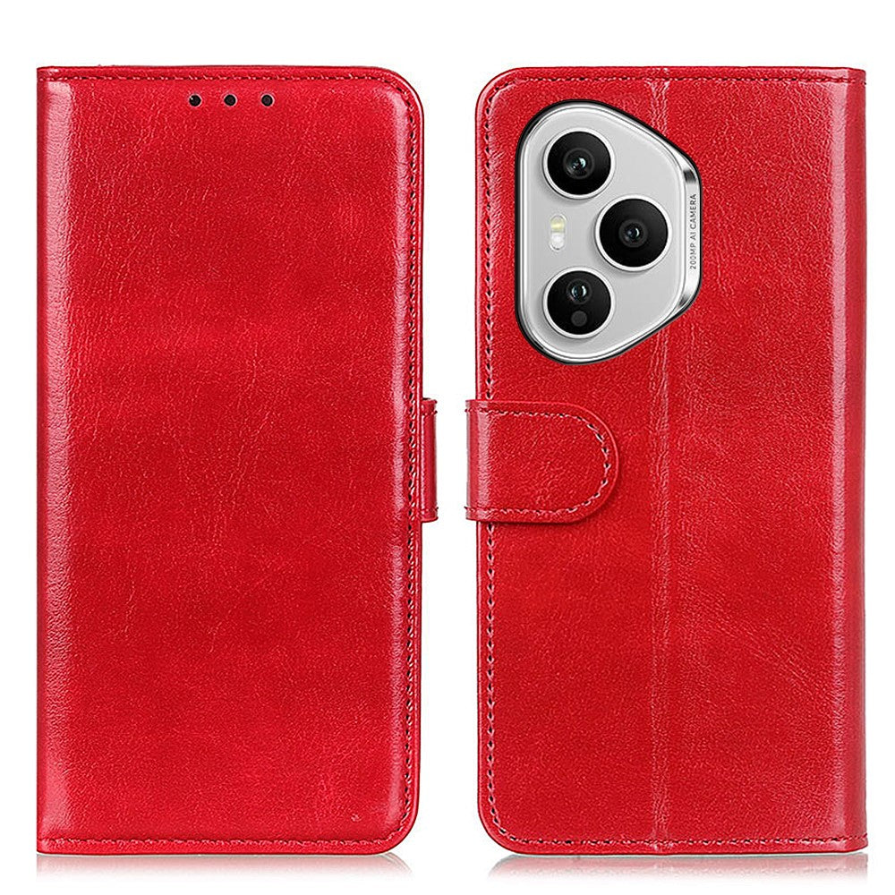 For Honor 400 Pro 5G (Global) Cover Crazy Horse Tekstur PU-læder Telefonstativ Cover