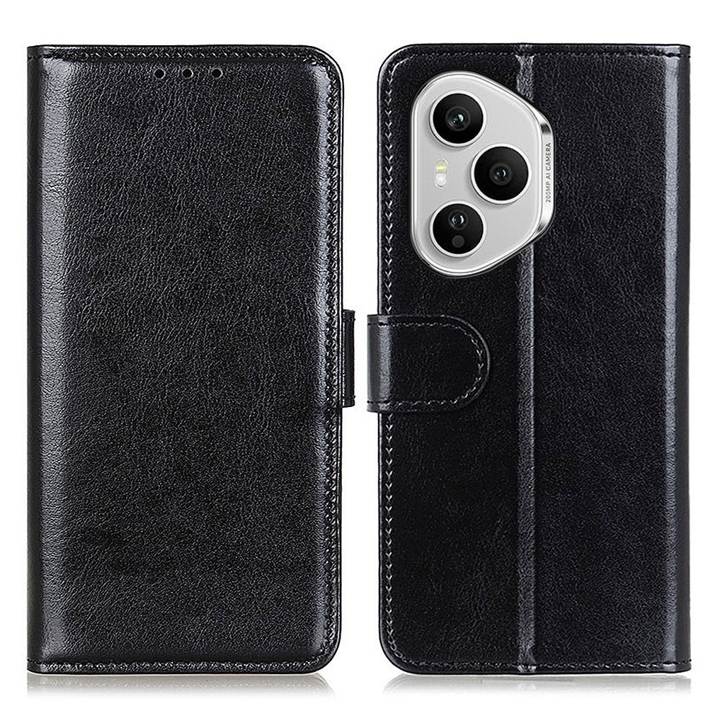For Honor 400 Pro 5G (Global) Cover Crazy Horse Tekstur PU-læder Telefonstativ Cover