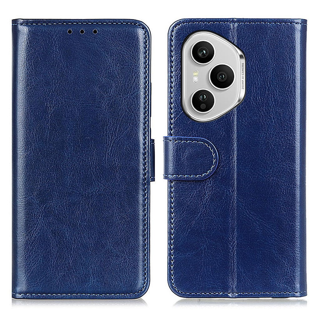 For Honor 400 Pro 5G (Global) Cover Crazy Horse Tekstur PU-læder Telefonstativ Cover
