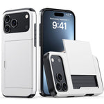 For iPhone 18 Pro / 17 Pro Case with Card Holder TPU + PC Phone Back Cover