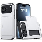 For iPhone 18 Pro / 17 Pro Case with Card Holder TPU + PC Phone Back Cover