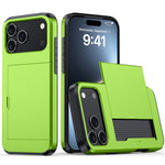 For iPhone 18 Pro / 17 Pro Case with Card Holder TPU + PC Phone Back Cover