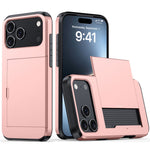 For iPhone 18 Pro Max / 17 Pro Max Case Card Holder TPU + PC Phone Back Cover