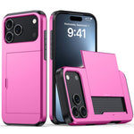 For iPhone 18 Pro Max / 17 Pro Max Case Card Holder TPU + PC Phone Back Cover