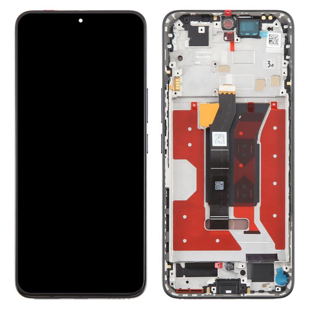 For Honor 300 AMM-AN00 OEM-grade S OLED-skærm og digitizer-enhed + ramme (uden logo)
