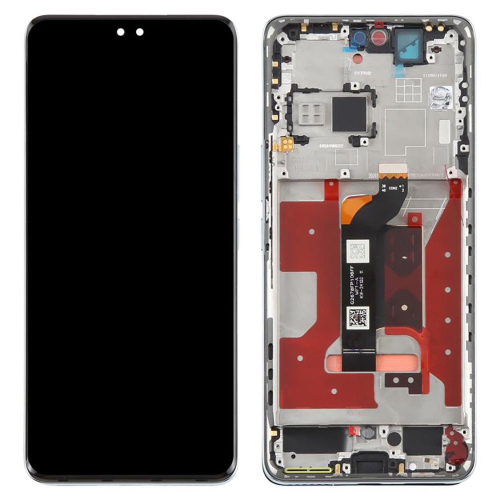 Til Honor 300 Pro AMP-AN00 OEM Grade S OLED-skærm og digitizer-enhed + ramme (uden logo)