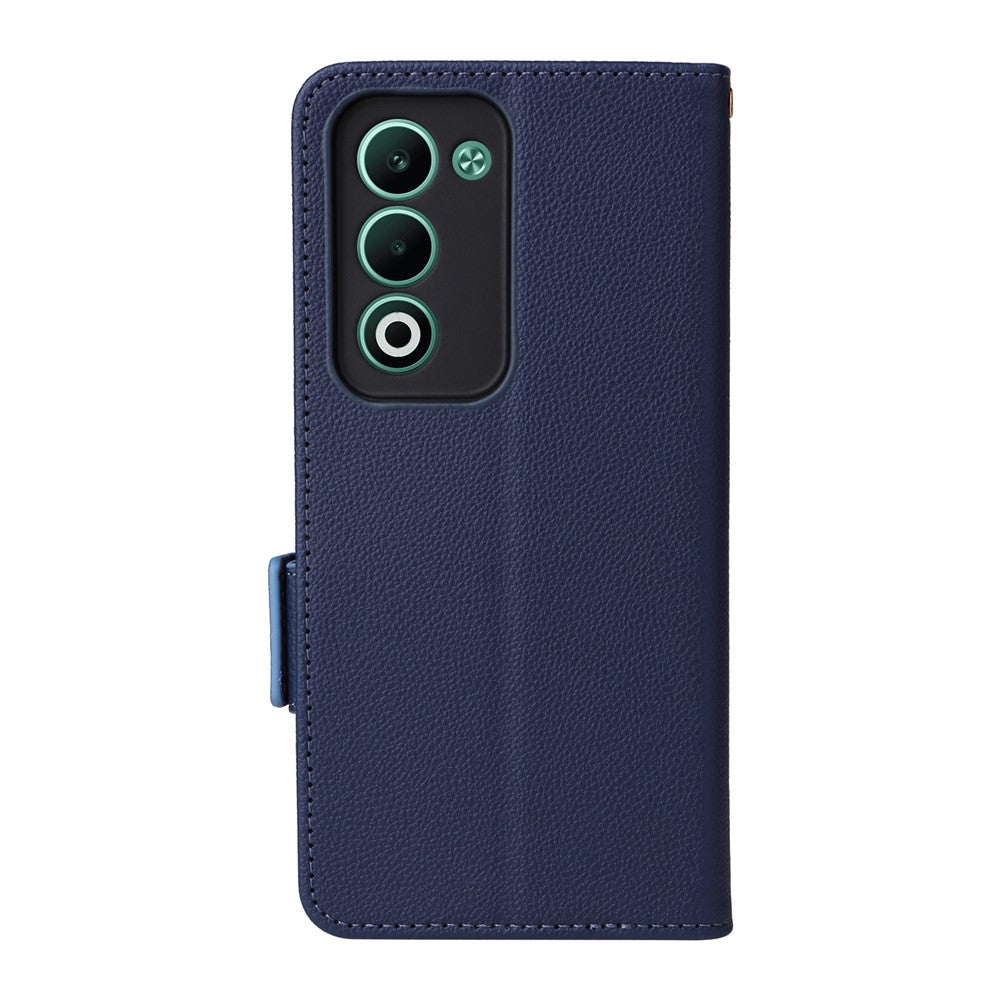 For Oppo A5 5G / 4G / A5m Case with Wrist Strap Litchi Texture PU Leather Wallet Phone Cover