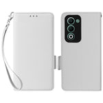 For Oppo A5 5G / 4G / A5m Case with Wrist Strap Litchi Texture PU Leather Wallet Phone Cover