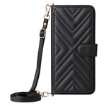 For Oppo Reno14 Pro 5G (Global) Case with Shoulder / Wrist Strap Leather Phone Cover Stand Wallet