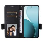 For Oppo Reno14 Pro 5G (Global) Case with Wrist Strap Litchi Texture PU Leather Wallet Phone Cover
