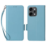 For Oppo Reno14 Pro 5G (Global) Case with Wrist Strap Litchi Texture PU Leather Wallet Phone Cover