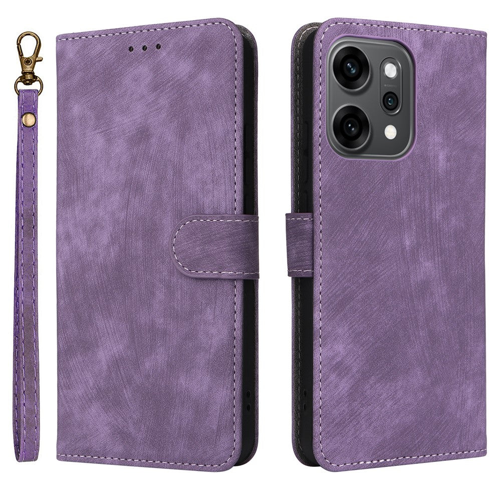For Oppo Reno14 Pro 5G (Global) Case Wallet RFID Blocking PU Leather Phone Cover Stand with Strap