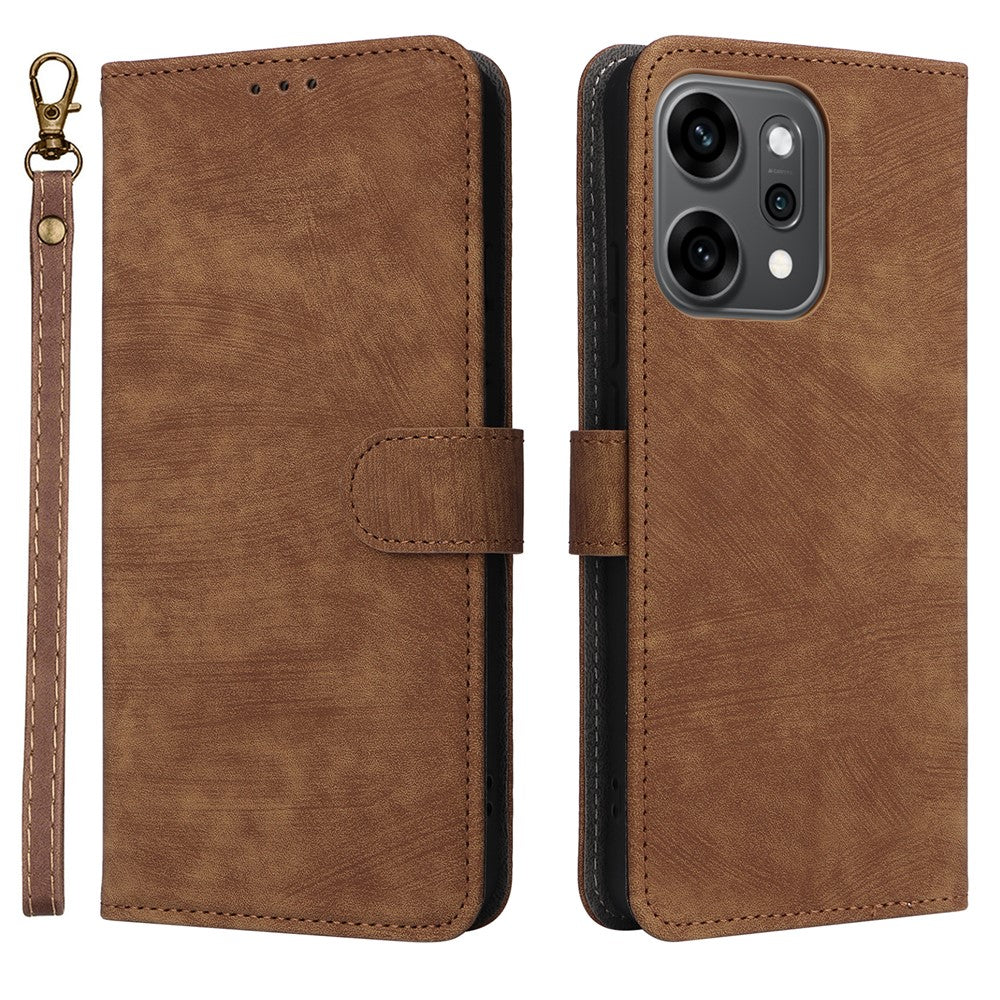 For Oppo Reno14 Pro 5G (Global) Case Wallet RFID Blocking PU Leather Phone Cover Stand with Strap