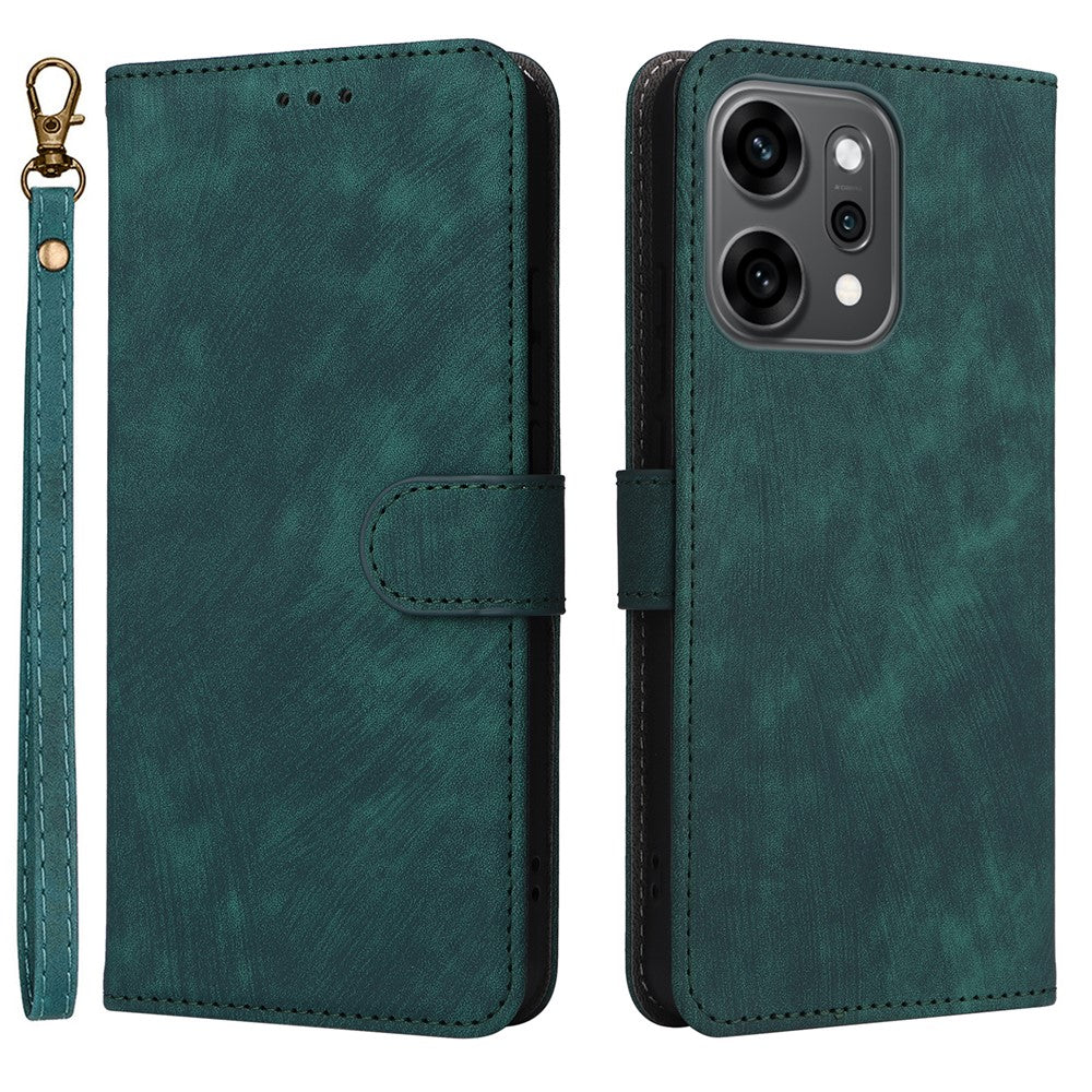 For Oppo Reno14 Pro 5G (Global) Case Wallet RFID Blocking PU Leather Phone Cover Stand with Strap