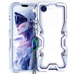 For iPhone 17th / 16th Bumper Case Aluminium Alloy Metal Phone Shell Cover with Strap
