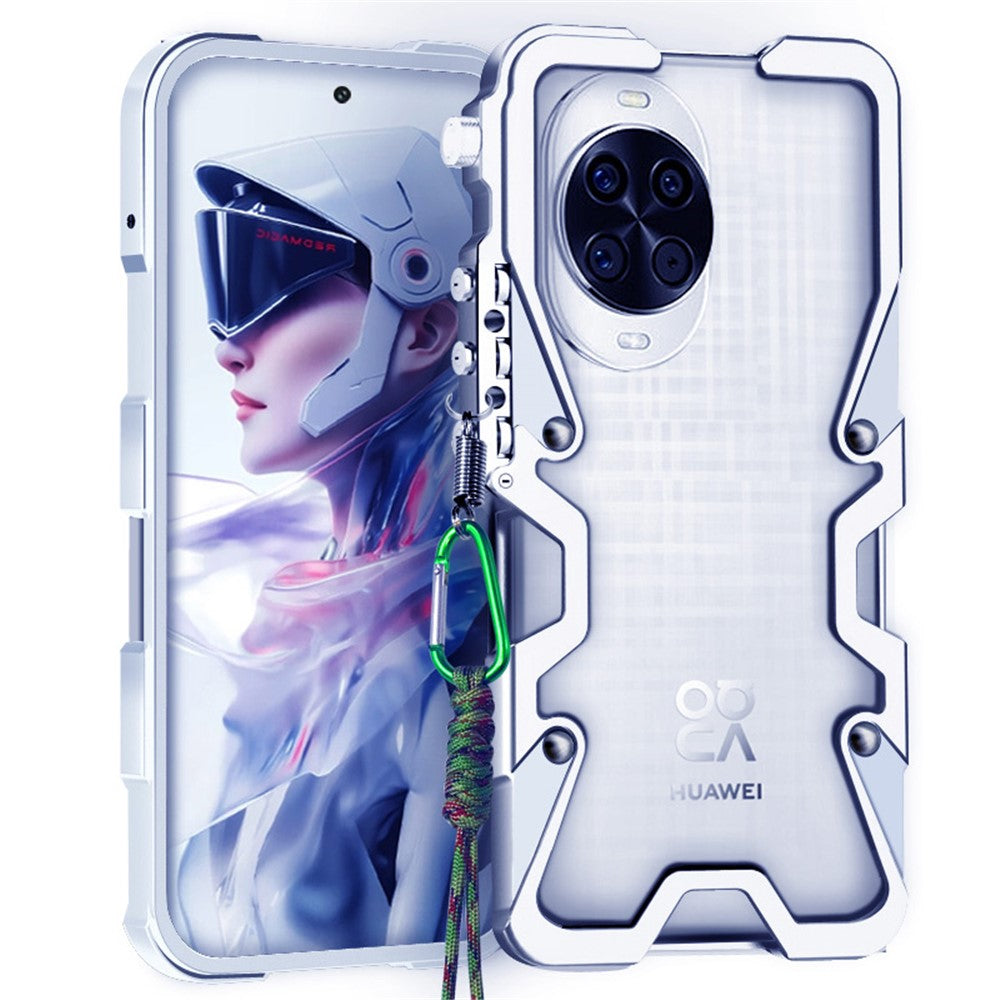 For Huawei nova 14 5G Bumper Case Aluminium Alloy Metal Phone Shell Cover with Strap