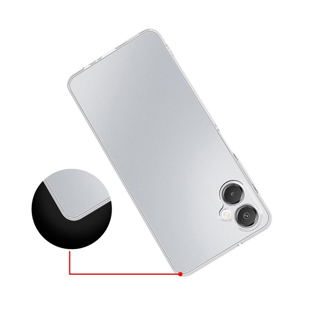 Til Samsung Galaxy A08 5G / A08 4G / A07 4G Bagcover Ultratyndt Fleksibelt TPU Gennemsigtigt Telefoncover