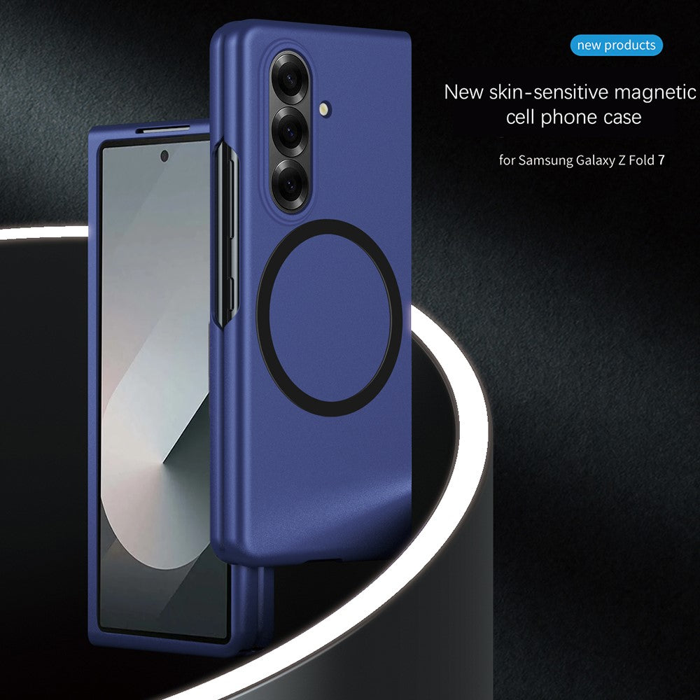 For Samsung Galaxy Z Fold7 5G Magnetic Case Skin-Touch Matte Hard PC Phone Cover