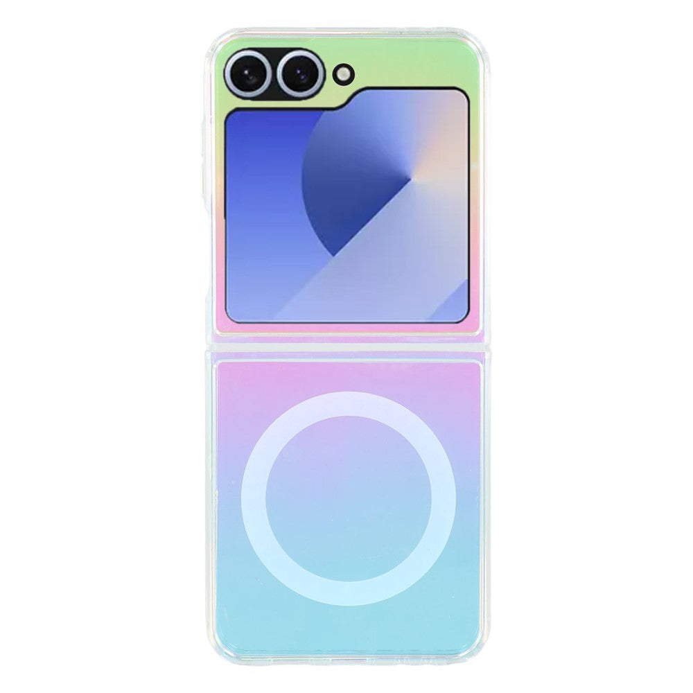 Samsung Galaxy Z Flip7 FE 5G / Z Flip6 5G Magnetiskt skal Akryl + TPU Gradient Mobilskal