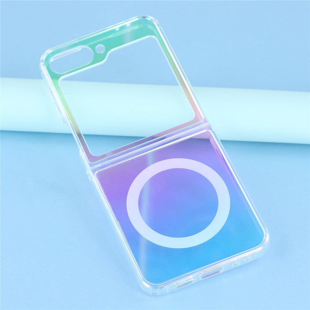 Samsung Galaxy Z Flip7 FE 5G / Z Flip6 5G Magnetiskt skal Akryl + TPU Gradient Mobilskal