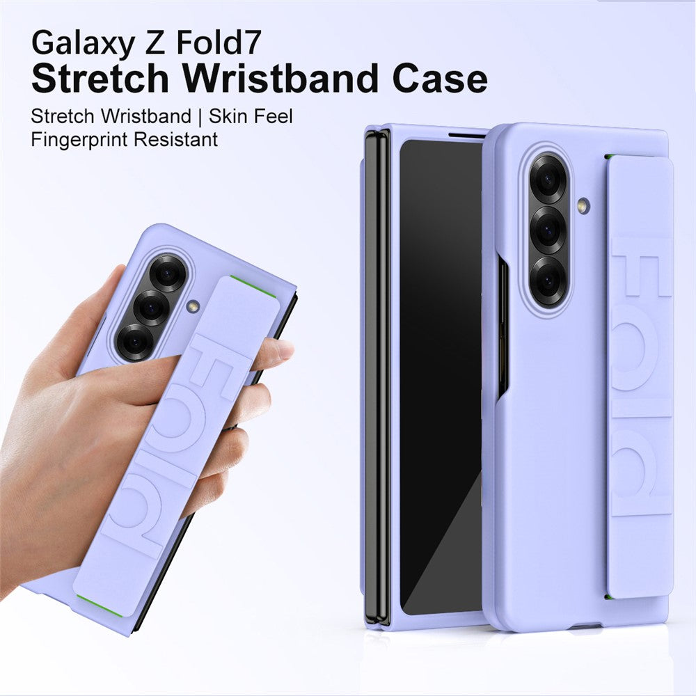 Til Samsung Galaxy Z Fold7 5G Etui Armbånd Gummibelagt Hårdt PC Telefoncover -
