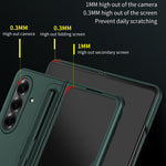 For Samsung Galaxy Z Fold7 5G Case Kickstand Hard PC Slim Phone Cover with Stylus
