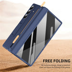 Til Samsung Galaxy Z Fold7 5G telefoncover med støttefod, skærmbeskytter i hærdet glas og styluspen