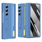 Til Samsung Galaxy Z Fold7 5G telefoncover med støttefod, skærmbeskytter i hærdet glas og styluspen