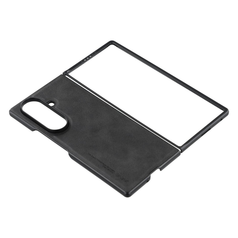X-LEVEL Bojue-3 Series For Samsung Galaxy Z Fold7 5G Case Leather Coated PC+TPU Phone Back Cover